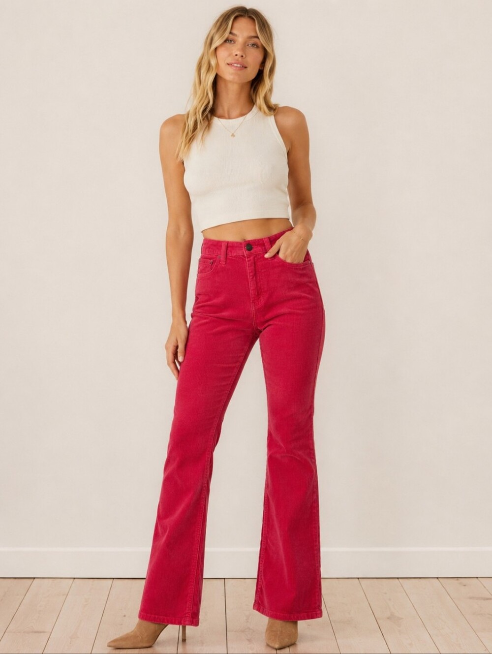 ❤️ NWT! FRANCESCA'S HARPER HERITAGE FLARE CORDUROY JEANS / PANTS, 0 (25)